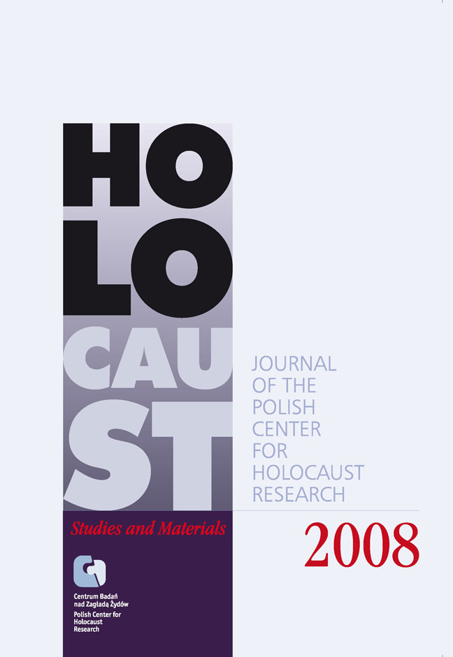                             View 2008: Holocaust Studies and Materials
                        